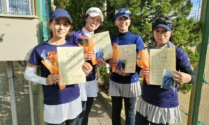 第2421回　関町ローンテニスクラブ　女子ダブルスチーム戦準優勝:「バンブーパンダ」チーム