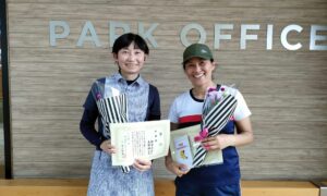 第2424回　MUFG PARKテニスコート　女子ダブルス準優勝:神田・末野ペア