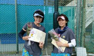 第2429回　南町田インターナショナルテニスカレッジ　女子ダブルス準優勝:花田・垣屋ペア