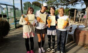 第2433回　善福寺公園テニスクラブ　女子ダブルスチーム戦準優勝:「オセロ」チーム