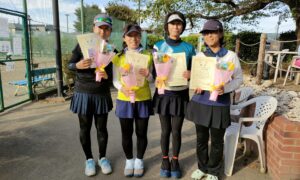 第2433回　善福寺公園テニスクラブ　女子ダブルスチーム戦優勝:「ダブルバースデー」チーム