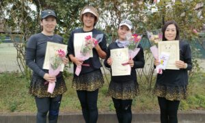 第2437回　桜台テニスクラブ　女子ダブルスチーム戦優勝:「トラとうさぎ」チーム