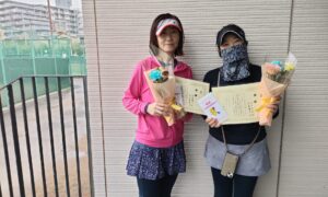 第2445回　東宝調布スポーツパーク　女子ダブルス優勝:秋葉・黒田ペア