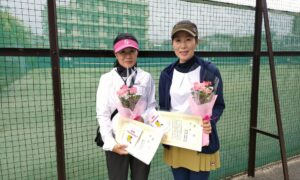 第2450回　桜台テニスクラブ　女子ダブルス優勝:マクドゥガル・廣岡ペア