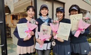 第2457回　緑ヶ丘テニスガーデン　女子ダブルスチーム戦優勝:「三茶Oテンバ」チーム