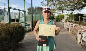 第32回　善福寺公園テニスクラブ　女子シングルス準優勝:本間美夏選手