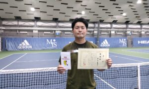 第325回　MTSテニスアリーナ三鷹　ナイター男子シングルス準優勝:中丸直也選手