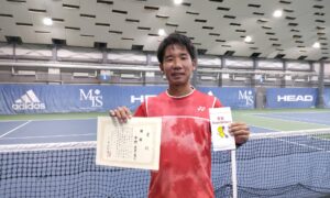 第325回　MTSテニスアリーナ三鷹　ナイター男子シングルス優勝:中村天之丞選手