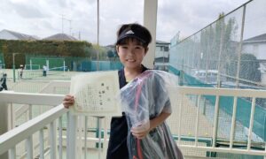 第64回　関町ローンテニスクラブ　小学生10才以下シングルス男女混合優勝:佐竹一惺選手