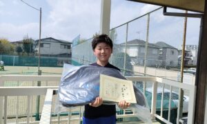 第64回　関町ローンテニスクラブ　小学生12才以下シングルス男女混合優勝:尾崎幹太選手