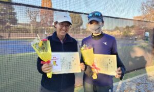 第2475回　MUFG PARKテニスコート　女子ダブルス優勝:中澤・額賀ペア