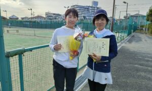 第2476回　東宝調布スポーツパーク　女子ダブルス準優勝:寺島・村越ペア