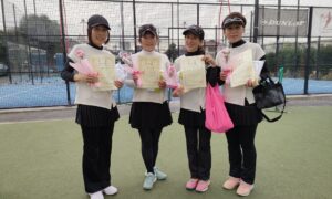 第2482回　善福寺公園テニスクラブ　女子ダブルスチーム戦準優勝:「ロブスターズ」チーム