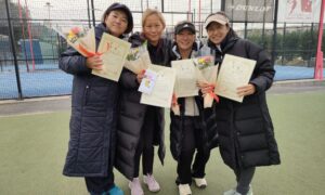 第2482回　善福寺公園テニスクラブ　女子ダブルスチーム戦優勝:「SKY＠」チーム