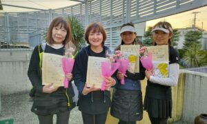 第2483回　桜台テニスクラブ　女子ダブルスチーム戦準優勝:「テニスの王女様」チーム