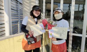 第2305回　桜台テニスクラブ　女子ダブルス準優勝:中村・金井ペア