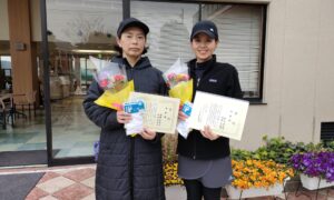第2307回　緑ヶ丘テニスガーデン　女子ダブルス準優勝:田野・針谷ペア