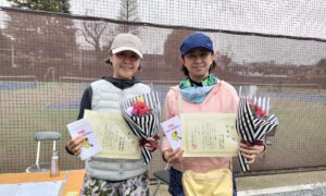 第2323回　MUFG PARKテニスコート　女子ダブルス準優勝:井上・應武ペア