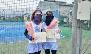 第2324回　南町田インターナショナルテニスカレッジ　女子ダブルス準優勝:大野・吉川ペア