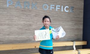 第66回　MUFG PARKテニスコート　小学生女子10才以下シングルス準優勝:角渕茉凜選手