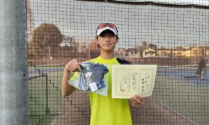 第50回　MUFG PARKテニスコート　中学生男子シングルス準優勝:中田真清選手