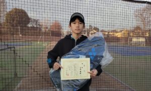 第50回　MUFG PARKテニスコート　中学生男子シングルス優勝:木床侑樹選手