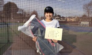 第50回　MUFG PARKテニスコート　中学生女子シングルス優勝:村井花帆選手