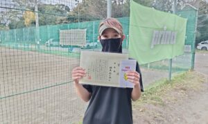 第33回　桜田倶楽部 東京テニスカレッジ　女子シングルス準優勝:鈴木選手