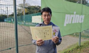 第33回　桜田倶楽部 東京テニスカレッジ　男子シングルス準優勝:村越選手