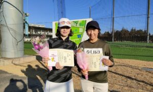 第2499回　東宝調布スポーツパーク　女子ダブルス準優勝:大堀・野崎ペア