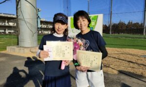 第2499回　東宝調布スポーツパーク　女子ダブルス優勝:平井・細井ペア