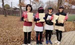 第2543回　MUFG PARKテニスコート　女子ダブルスチーム戦準優勝:「Emookyエモーキィ」チーム