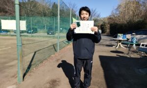 第34回　桜田倶楽部 東京テニスカレッジ　男子シングルス優勝:佐野隆選手