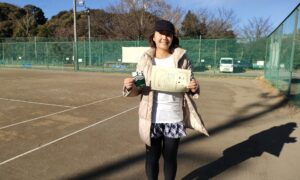 第35回　桜田倶楽部 東京テニスカレッジ　女子シングルス優勝:山崎真紀選手