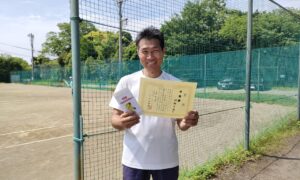 第37回　桜田倶楽部 東京テニスカレッジ　男子シングルス準優勝:村越与徹選手