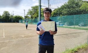 第37回　桜田倶楽部 東京テニスカレッジ　男子シングルス優勝:榎清行選手