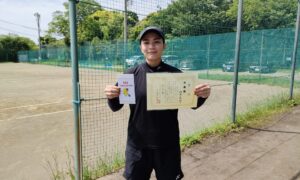 第38回　桜田倶楽部 東京テニスカレッジ　女子シングルス準優勝:知念美結選手