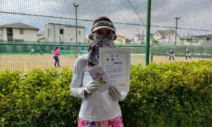 第39回　善福寺公園テニスクラブ　女子シングルス優勝:古橋藤代選手