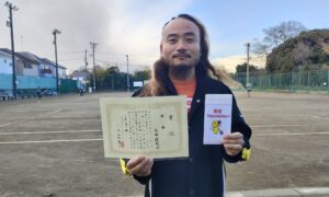 第42回　桜田倶楽部 東京テニスカレッジ　男子シングルス優勝:太田達也選手