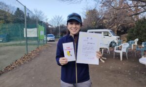 第45回　桜田倶楽部 東京テニスカレッジ　女子シングルス準優勝:岩下かおり選手