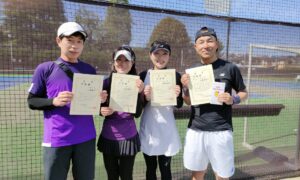 第5回　MUFG PARKテニスコート　200歳ミックスチーム戦準優勝:「ノリノリ」チーム
