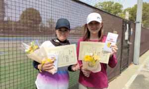 第2551回　MUFG PARKテニスコート　女子ダブルス準優勝:山崎・松本ペア