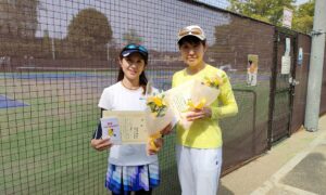 第2551回　MUFG PARKテニスコート　女子ダブルス優勝:菅原・柴山ペア