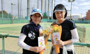 第2555回　東宝調布スポーツパーク　女子ダブルス準優勝:垣屋・花田ペア