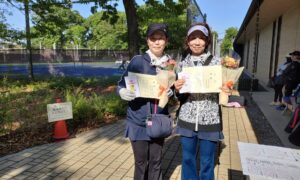第2558回　MUFG PARKテニスコート　女子ダブルス優勝:小池・細見ペア