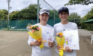 第2561回　桜田倶楽部 東京テニスカレッジ　女子ダブルス準優勝:加藤・樋口ペア
