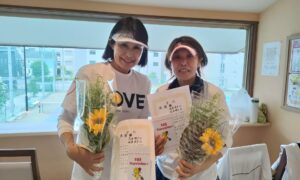 第2563回　南町田インターナショナルテニスカレッジ　女子ダブルス準優勝:花田・垣屋ペア