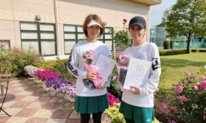 第2564回　緑ヶ丘テニスガーデン　女子ダブルス準優勝:林・針谷ペア