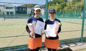 第2565回　百草テニスガーデン　女子ダブルス準優勝:佐藤・満吉ペア