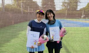 第2572回　MUFG PARKテニスコート　女子ダブルス優勝:脇山・森ペア